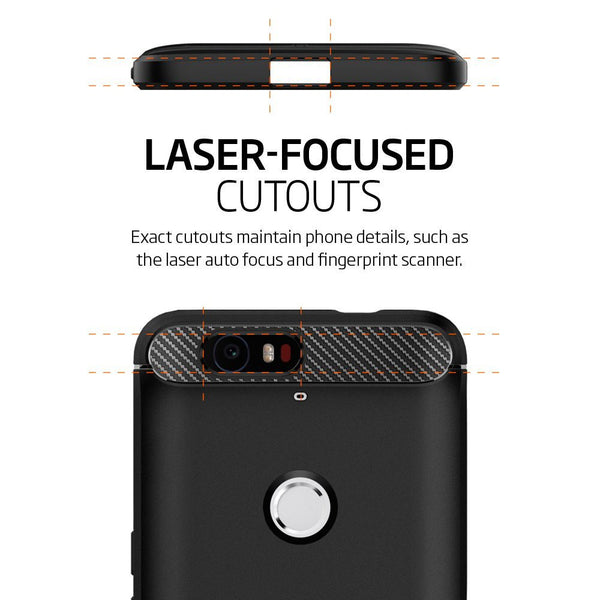 Aliantech Huawei Nexus 6P Case Original SGP Rugged Armor SGP11797 Soft TPU Drop Resistance Back Cover Case for Google Nexus 6P