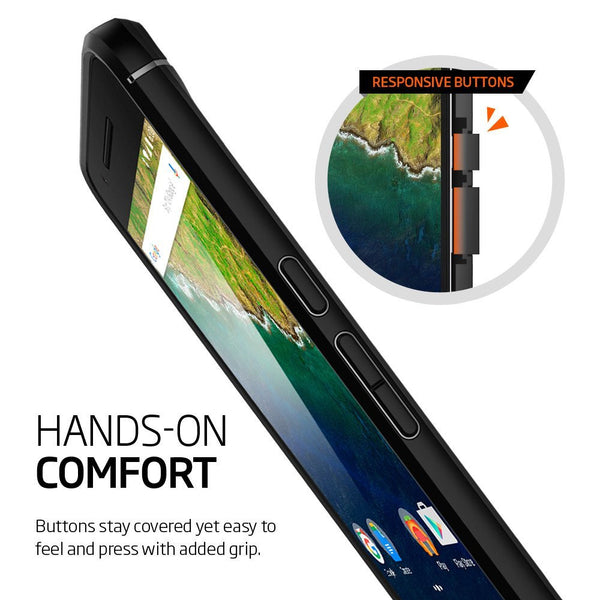 Aliantech Huawei Nexus 6P Case Original SGP Rugged Armor SGP11797 Soft TPU Drop Resistance Back Cover Case for Google Nexus 6P