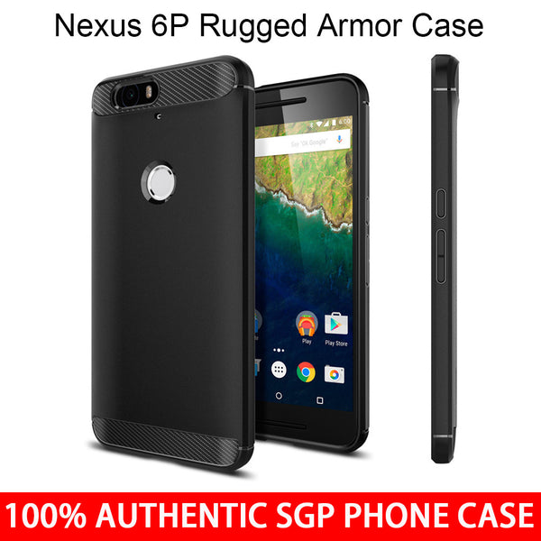 Aliantech Huawei Nexus 6P Case Original SGP Rugged Armor SGP11797 Soft TPU Drop Resistance Back Cover Case for Google Nexus 6P